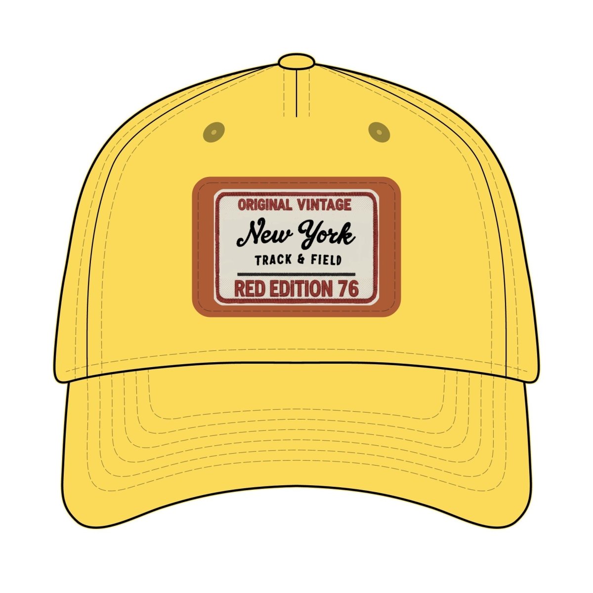 Vintage New York Leather Patch Baseball Cap - Chinchilla Choons